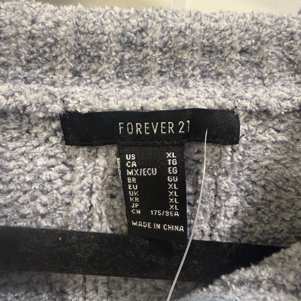 Forever 21 Light Light Blue Ribbed Cowl Neck Sweater - Picture 5 of 5